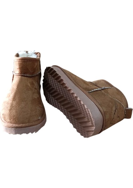 Feel Up EN02 Kız Çocuk Peluşlu Süet Bilek Boy Eva Taban Bot Taba fiyatları