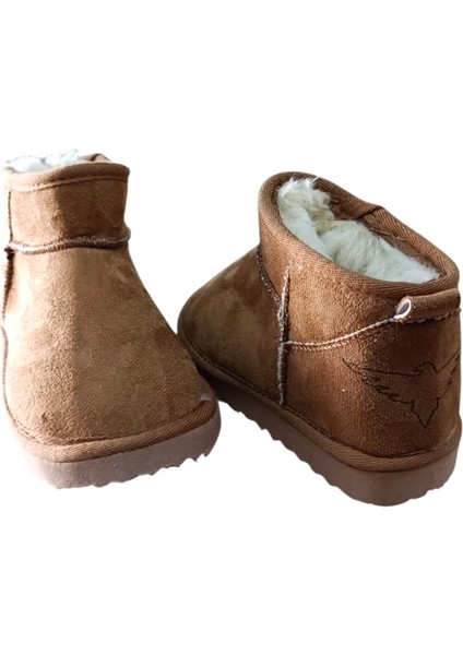 Feel Up EN02 Kız Çocuk Peluşlu Süet Bilek Boy Eva Taban Bot Taba modelleri
