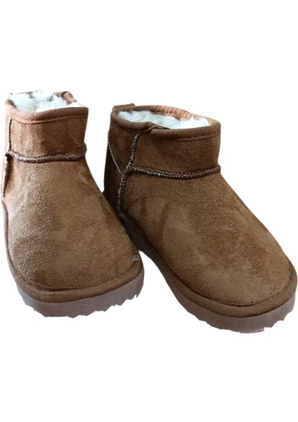 Feel Up EN02 Kız Çocuk Peluşlu Süet Bilek Boy Eva Taban Bot Taba fırsatları