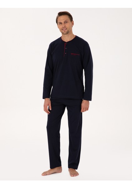 Erkek Lacivert Pijama Takımı & Iç Çamaşır Seti 50322570-200 indirimleri