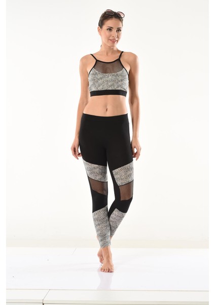 Derya Kurşun File Detaylı Büstiyer Tayt Takım 532 modelleri