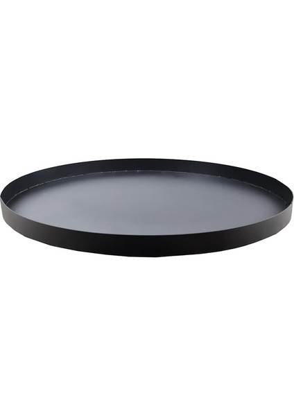 Saksı Altlığı Iç Dış Saksı Altlığı Dekoratif Saksı Altı Çap 58 cm Derinlik 3,5 cm Siyah Renk