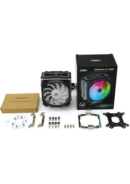DKCCX129 Freezer X129 2xaddresseble Rgb LED Fanlı Kule Tipi Soğutucu fiyatları