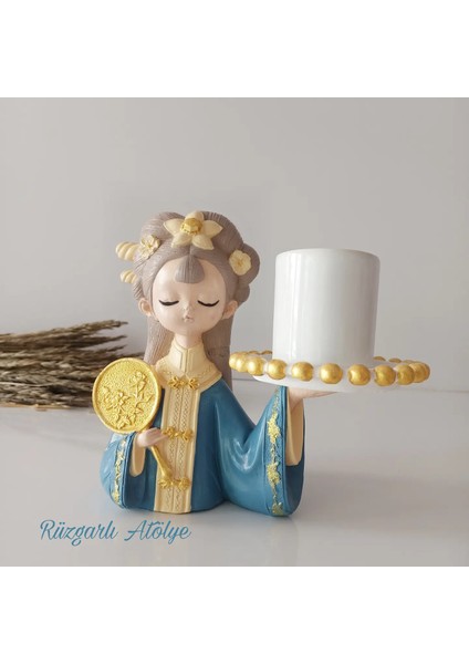 Asyalı Kız Sunumluk Obje