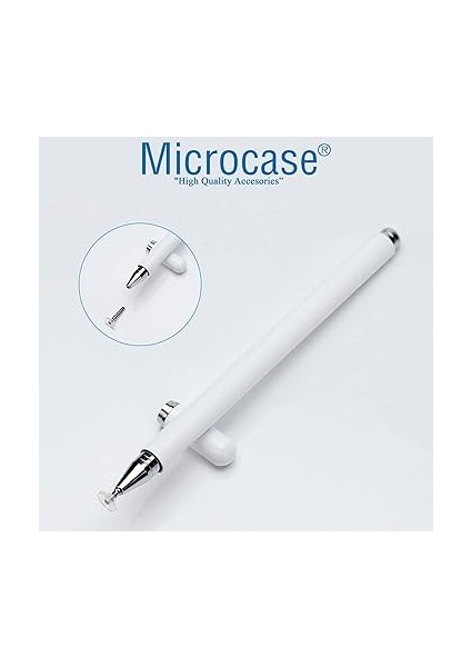Universal Telefon Tablet iPad Disk Uçlu Stylus Pen Dokunmatik Kalem - AL3461 Beyaz modelleri