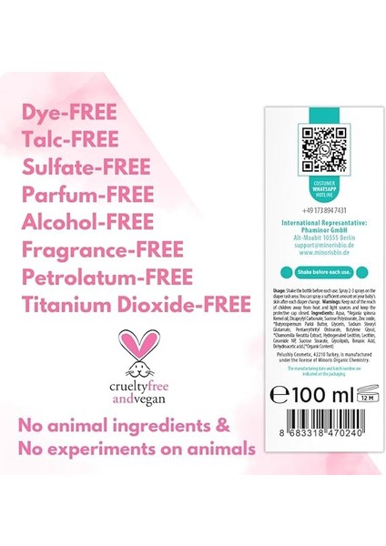 Baby Pişik Önleyici Sprey 100ML fiyatları