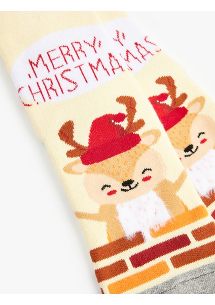 Yılbaşı Temalı Havlu Soket Çorap modelleri