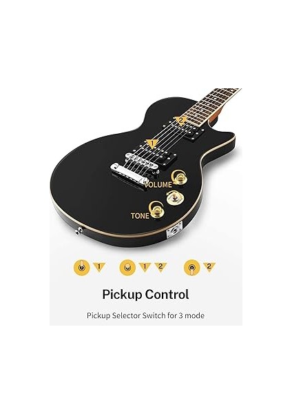 DLP-124B Lp Elektro Gitar Paketi (Siyah) modelleri