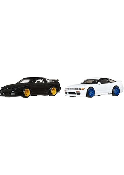 Wheels 1:64 Ölçekli Araçlardan Oluşan Premium Car Culture 2'li Paket, Benzersiz Çiftler, Real Riders Tekerlekler, Metal/metal Şasi, Koleksiyonculara Uygun Hediye, JBK96 fiyatları