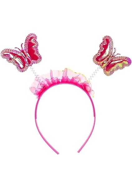 Bebek ve Parti Kelebek Kanat, Asa Taç 3'lü Set - Rainbow indirimleri