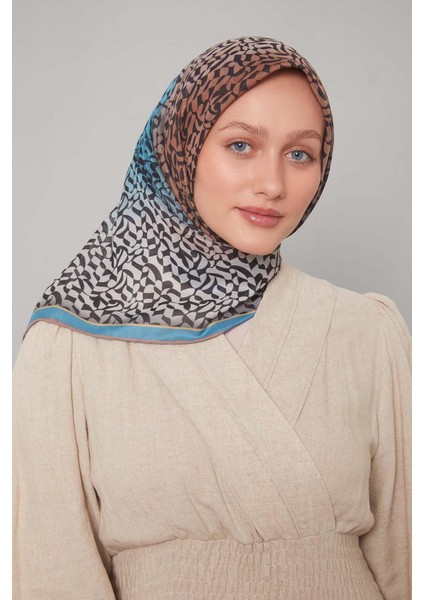 Indigo Renk Geçişli Desen Soft Eşarp fiyatları