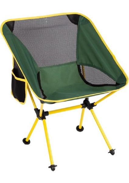 Pratik Cepli & Çantalı Kamp Sandalyesi Yeşil / Sarı fiyatları