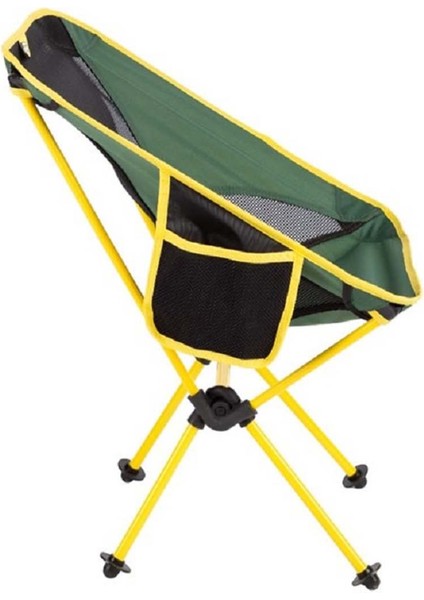 Pratik Cepli & Çantalı Kamp Sandalyesi Yeşil / Sarı indirimleri
