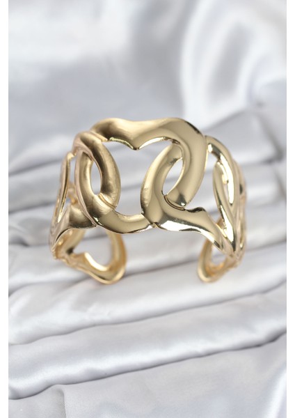 Pirinç Gold Renk Vintage Kadın Bileklik
