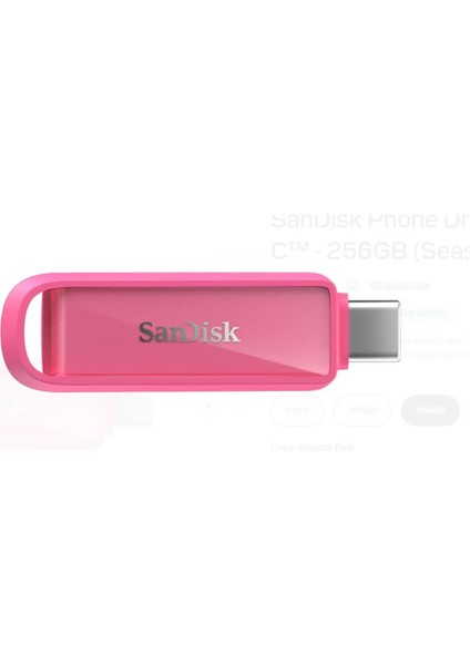 SDIXS0N-256G-GN6NG 256GB Phone Drive With USB-C-128GB (Seastar Pink) Flash Bellek