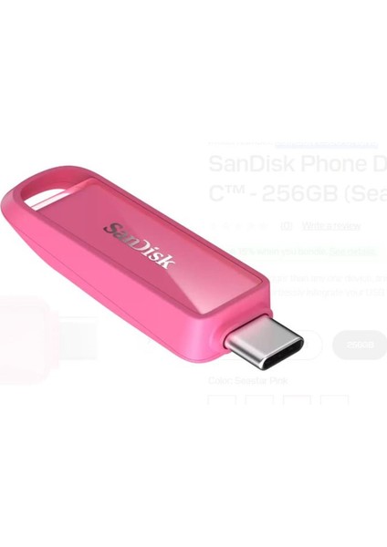 SDIXS0N-256G-GN6NG 256GB Phone Drive With USB-C-128GB (Seastar Pink) Flash Bellek fiyatları