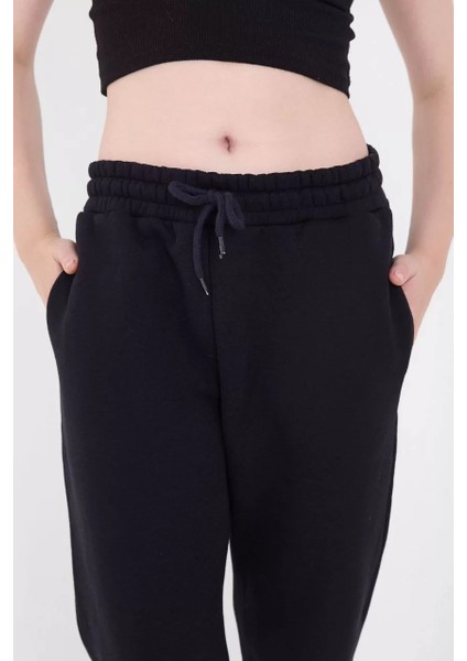 Üç Iplik Basic Lastikli Eşofman Pantolon - Lacivert modelleri