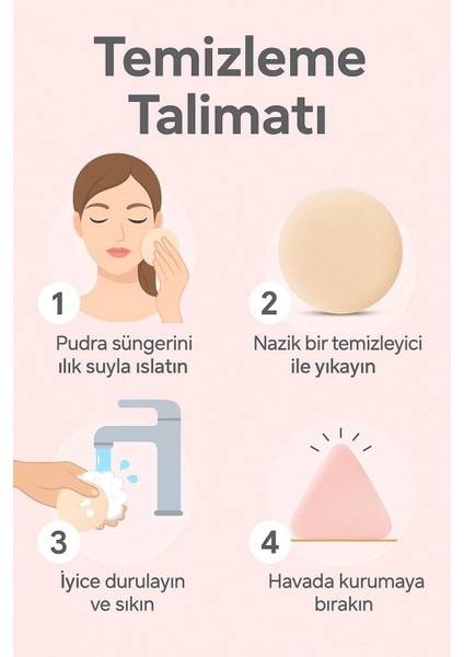 Premium Makyaj Süngeri Seti – Kadife Dokunuş & Hassas Uygulama fırsatları