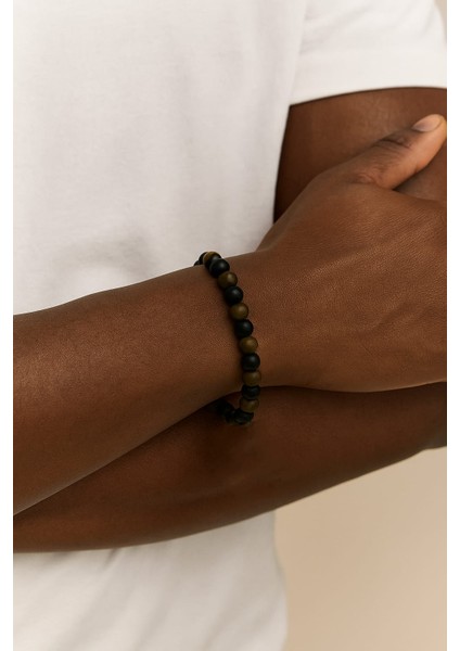 KPLN-BLK01 Kaplan Gözü Taş Bileklik fiyatları