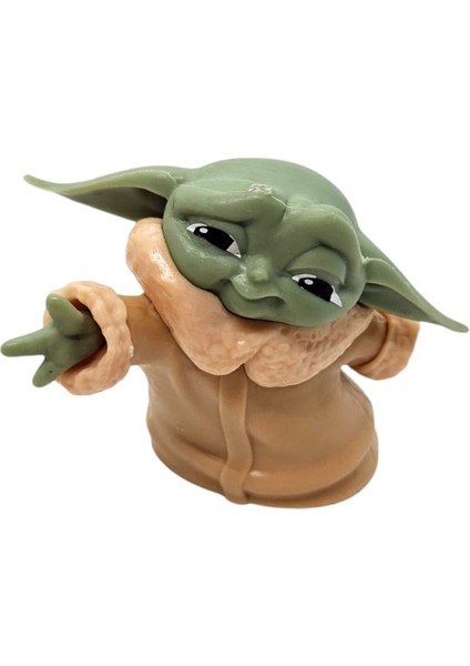 baby yoda 6’lı mini figür seti | star wars grogu koleksiyonluk oyuncak & dekoratif süs modelleri