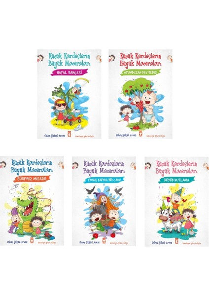 Selcen Yüksel Arvas Küçük Kardeşlerin Büyük Maceraları Seti 5 Kitap
