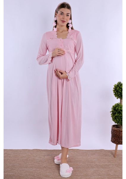 Pembe Hamile Lohusa Gecelik fırsatları