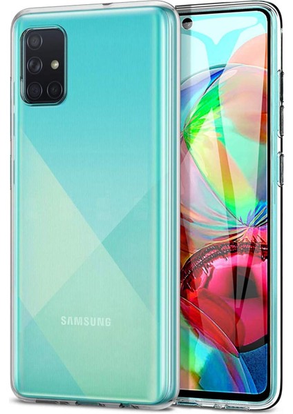 Galaxy A71 Için Kılıf Transparent Soft Beyaz [galaxy A71 ile Uyumlu Kılıf - Beyaz]