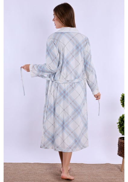 Mavi %100 Pamuk Sabahlıklı Hamile Lohusa Gecelik Takım modelleri