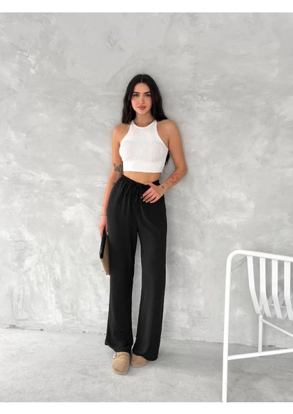 Ayrobin Oversize Kadın Pantalon - Siyah modelleri