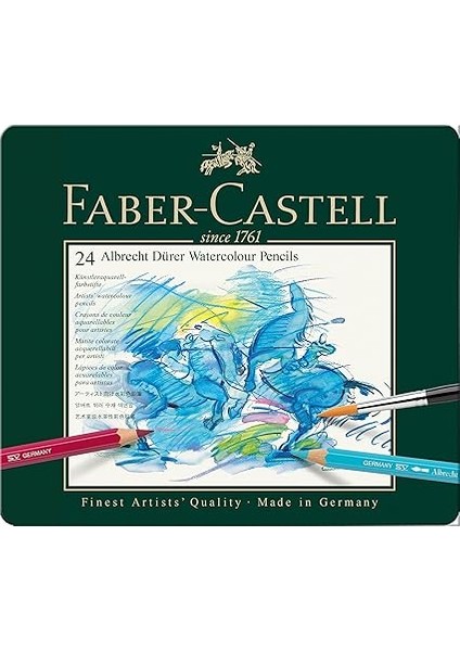 Albrecht Dürer Aquarell Sulu Boya Kalemi, 24 Renk, Suda Çözünebilir, Parlak ve Dayanıklı Pigment, Kaliteli Uç, Çift Kullanım Özelliği fiyatları