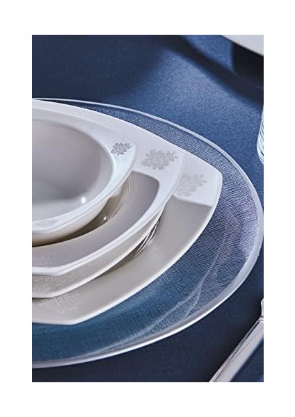 Deren Cream 60 Parça Yemek Takımı Beyaz modelleri