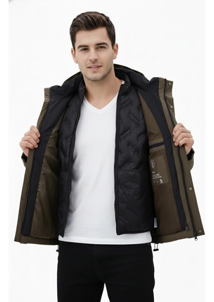 Erkek Kapüşonlu Spor Mont 2 Parça Regular Fit 3362 BGL-ST04898 fırsatları