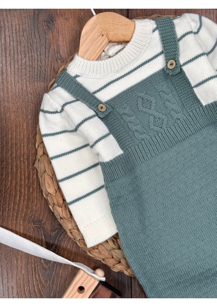 Pamuklu Triko Şapkalı Tulum 2li Erkek Bebek Takım fiyatları