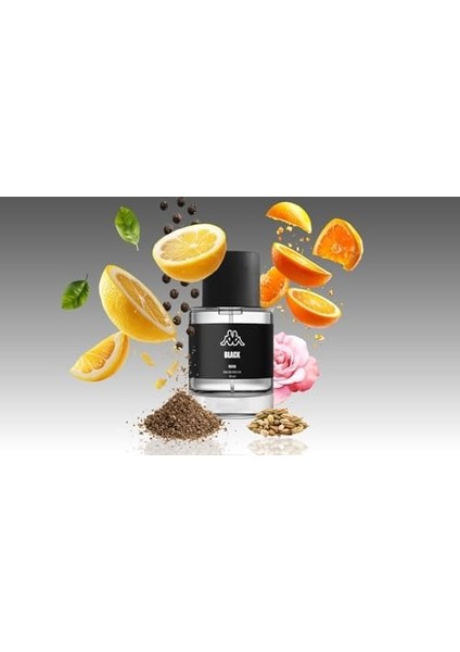 Kappa Black Man Eau De Perfume 55 Ml, Biber, Paçuli, Portakal ve Limon Notaları. fiyatları