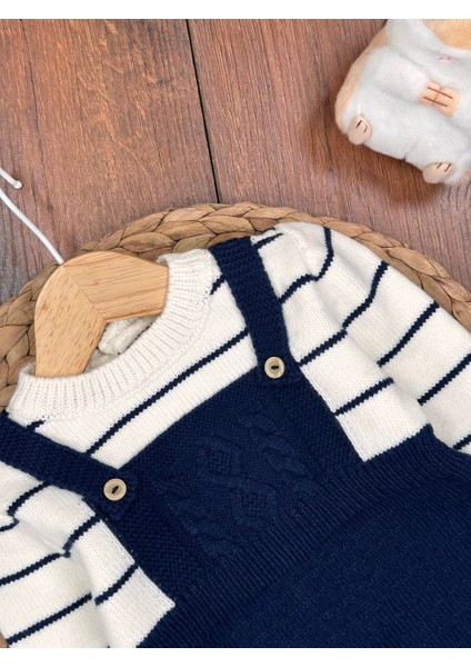 Pamuklu Triko Şapkalı Tulum 2li Erkek Bebek Takım modelleri