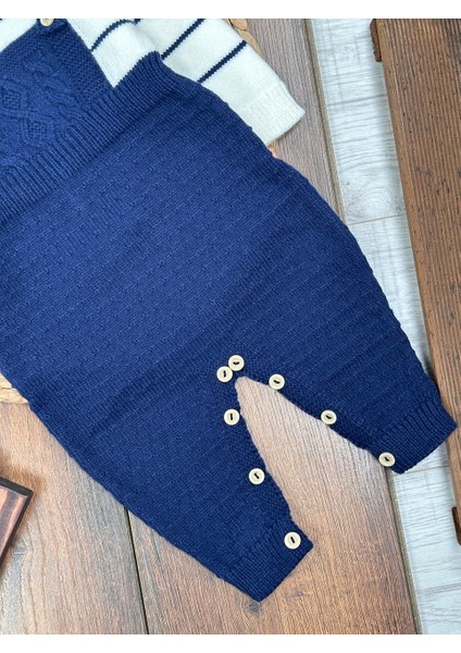 Pamuklu Triko Şapkalı Tulum 2li Erkek Bebek Takım indirimleri