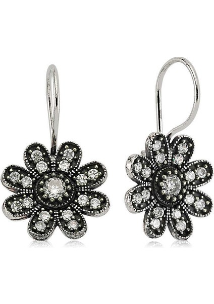 Gümüş Sallantılı Çiçek Küpe fiyatları