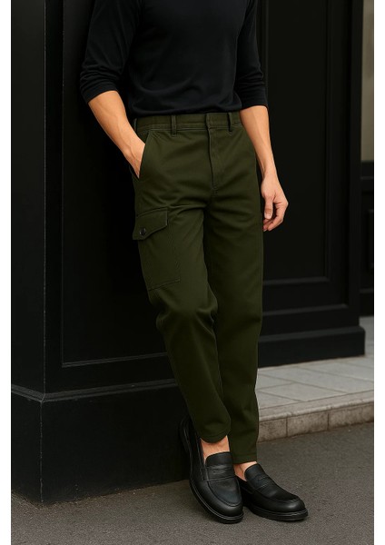 Erkek Günlük Trend Bol Paça Haki Taktik Kargo Pantolon fırsatları