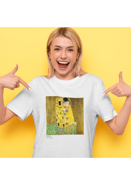 The Kiss Tişört - Beyaz fiyatları