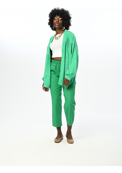 Yeşil Oversıze Kesim Rahat Kimono Ceket fırsatları