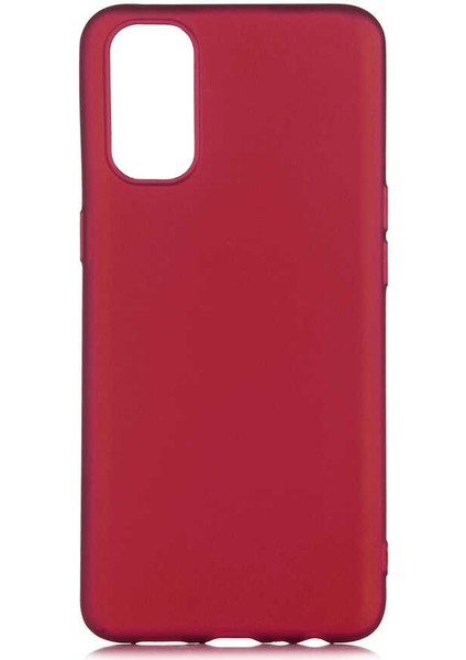 Oppo Reno 4 Kılıf Mrsa Premier Silikon Kapak-Mürdüm