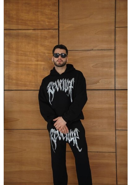 Oversize Unisex Taşlı Alt Üst Takım