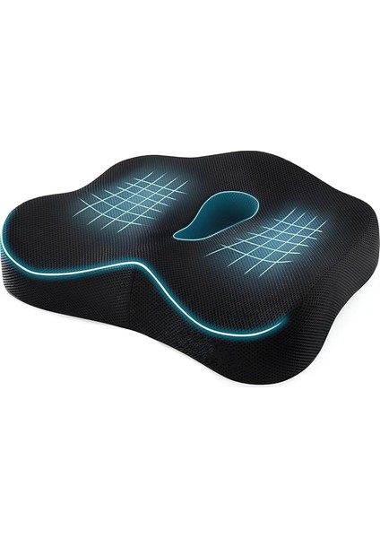 Ortopedik Oturma Simidi Koltuk Minderi Visko Basurr Kuyruk Sokumu Hemoroidd Yastığı Puf