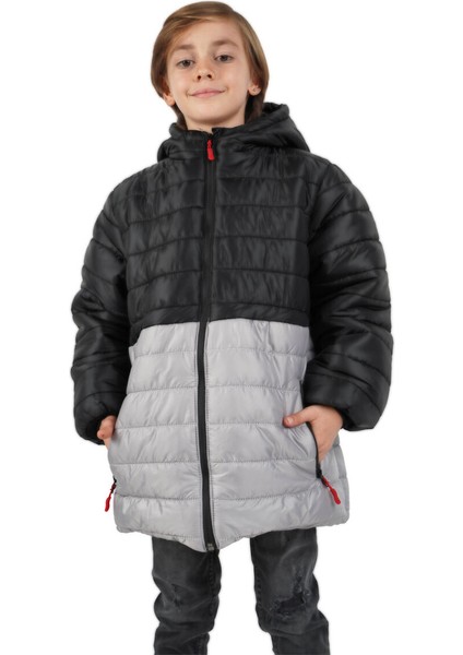 İçi Kürklü Su ve Rüzgar Geçirmez Erkek Çocuk Mont