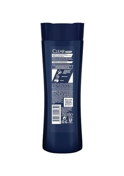 Clear Men Kepeğe Karşı Etkili Şampuan Yoğun Arındırıcı Kömür ile 350 ml modelleri