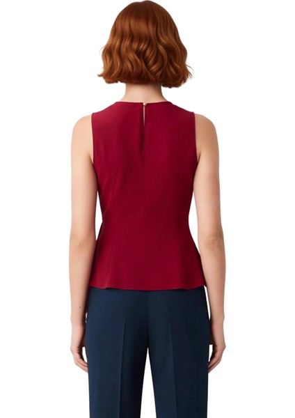 Kadın Bluz Kolsuz Saten Dokuma Degaje Yaka Yan Bağlama Detaylı Günlük Şıklık Kaliteli Şık Rahat modelleri