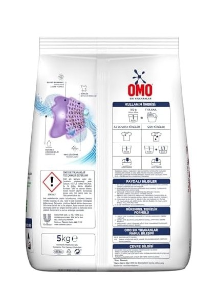 Omo Sık Yıkananlar Beyazlar ve Renkliler Toz Deterjanı 5 kg