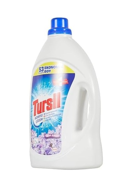 Tursil Komple Çözüm Leylak Bahçesi 53 Yıkama Sıvı Çamaşır Deterjanı Ekonomik Boy 1 x 3440 ml modelleri