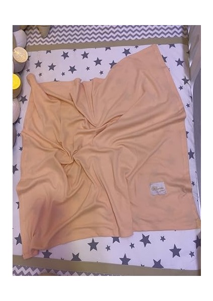 Pamuklu Çok Amaçlı Esnek Kundak Bebek Battaniyesi 100 * 100CM (Somon) modelleri