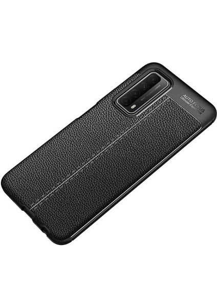 Huawei P Smart 2021 Kılıf Mrsa Niss Silikon Kapak-Siyah modelleri